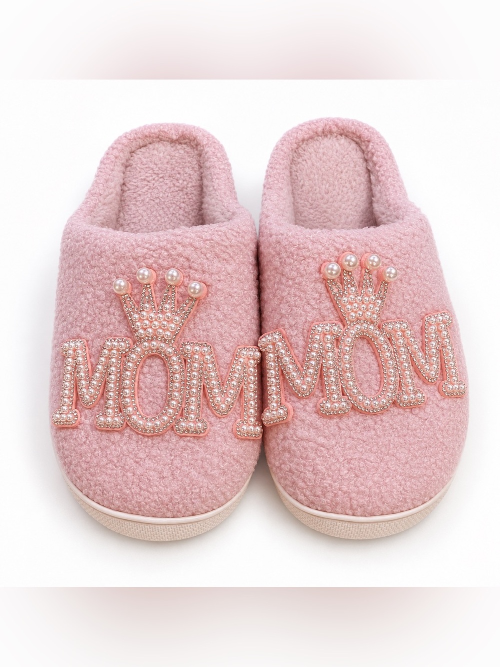 BRAND NEW WITH TAGS Crown MOM Fuzzy Slippers